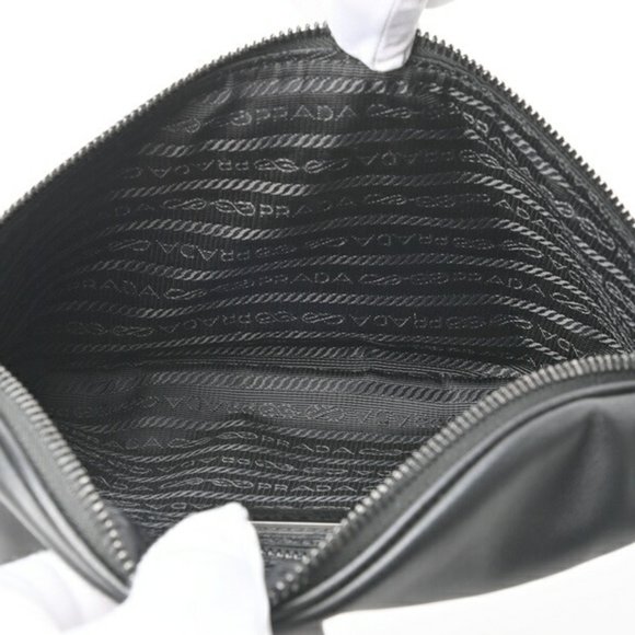 PRADA Body Bag Belt 2VL033 Leather Black S-155468 - Picture 9 of 10